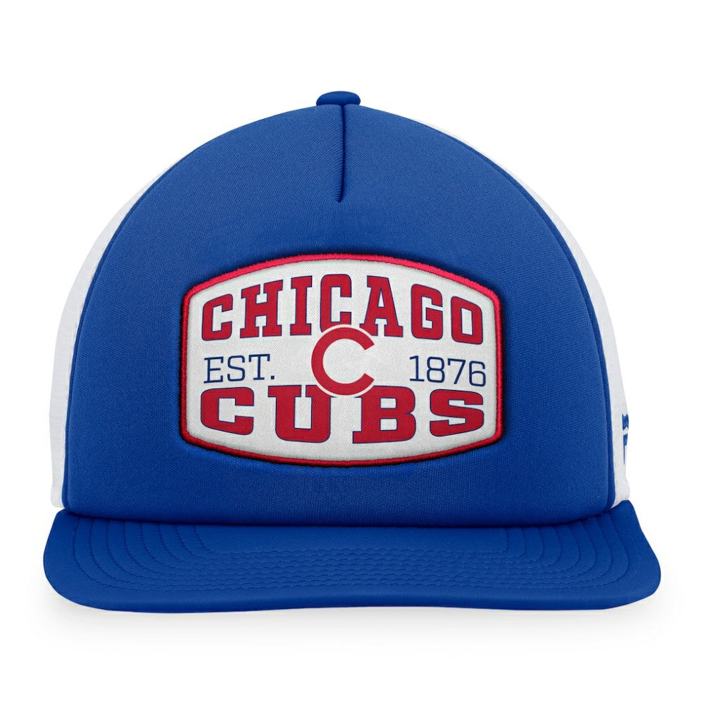 Chicago Cubs Fanatics Foam Front Patch Trucker Snapback Hat Discount