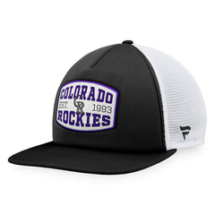 Colorado Rockies Fanatics Foam Front Patch Trucker Snapback Hat Discount