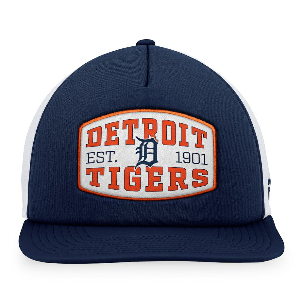 Detroit Tigers Fanatics Foam Front Patch Trucker Snapback Hat Online