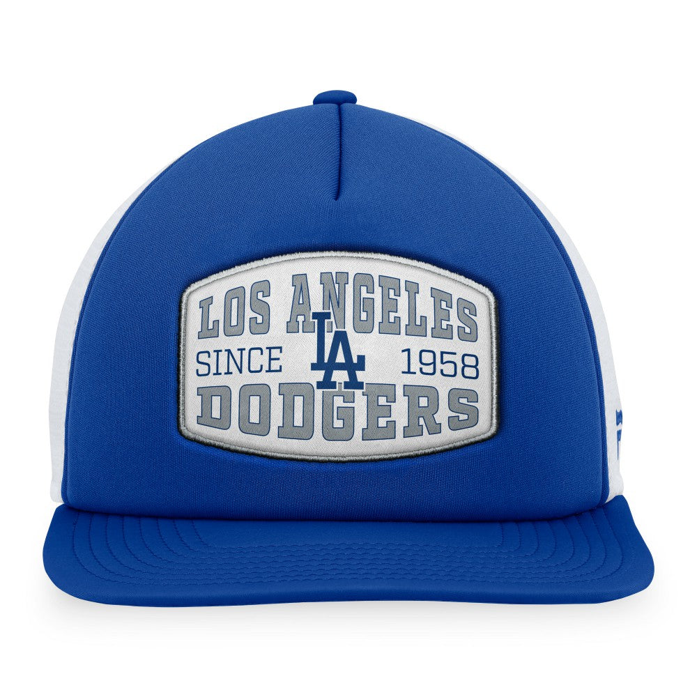Los Angeles Dodgers Fanatics Foam Front Patch Trucker Snapback Hat Near Me