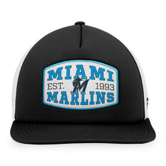 Miami Marlins Fanatics Foam Front Patch Trucker Snapback Hat Online
