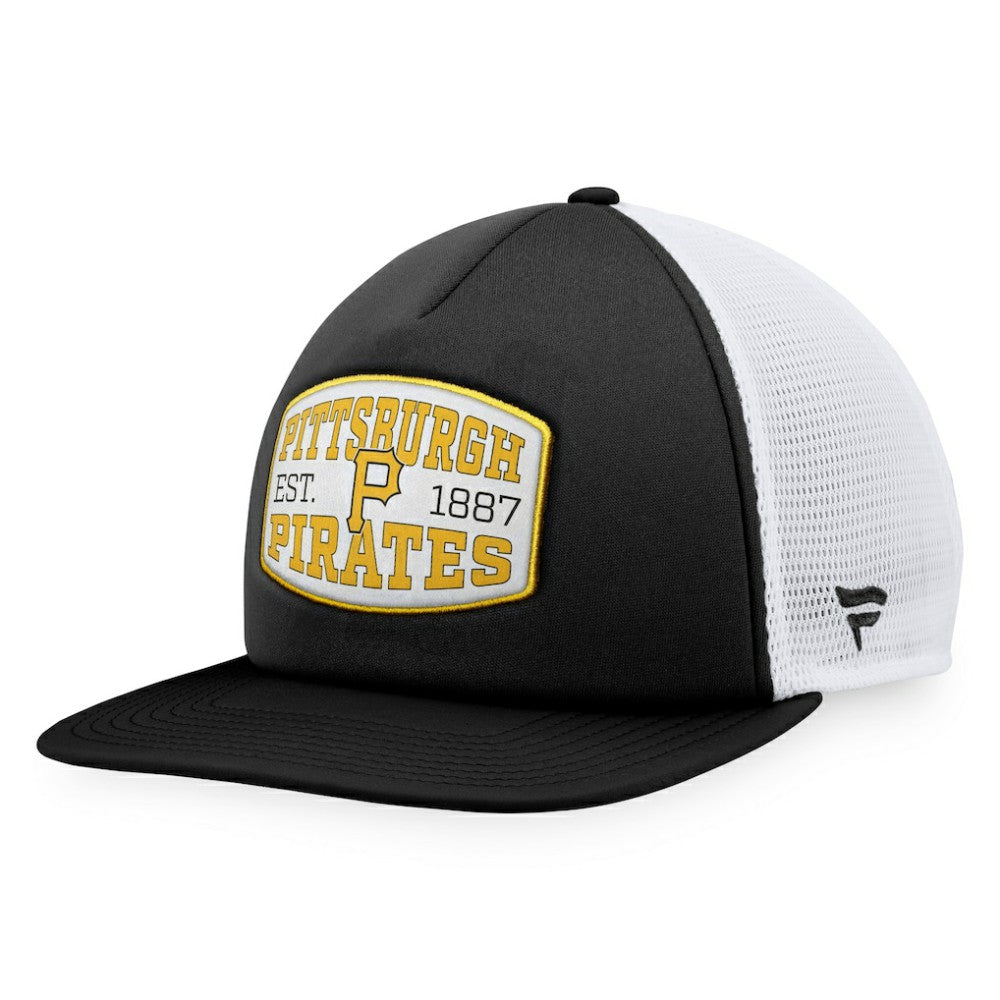 Pittsburgh Pirates Fanatics Foam Front Patch Trucker Snapback Hat Sale