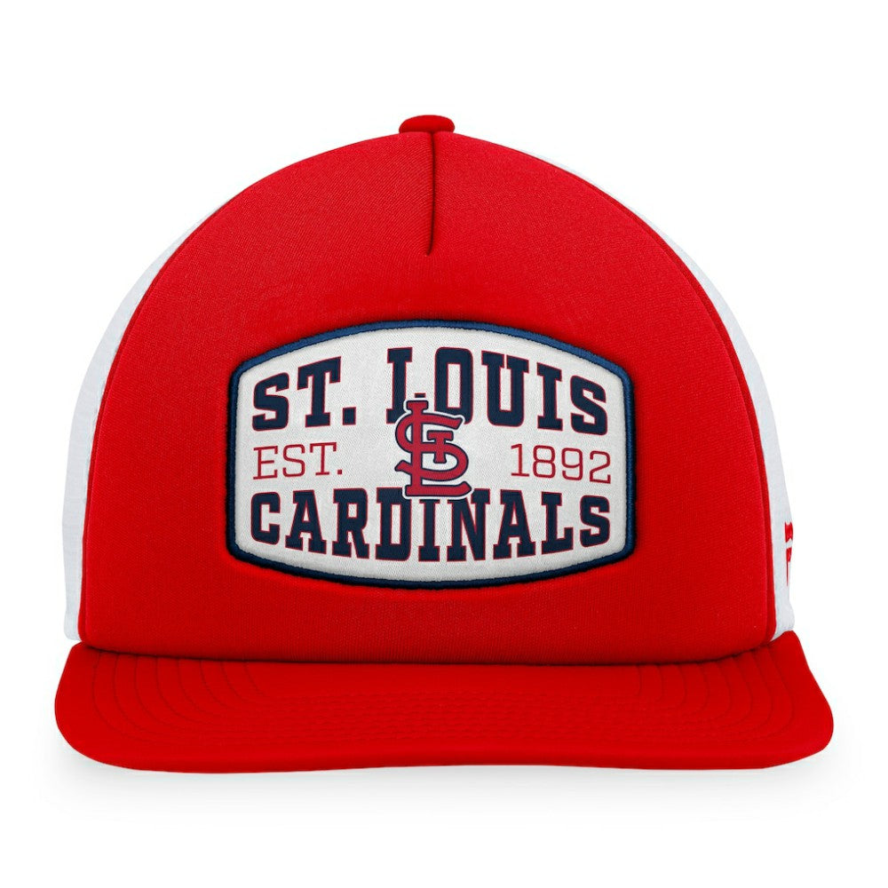 St. Louis Cardinals Fanatics Foam Front Patch Trucker Snapback Hat Outlet