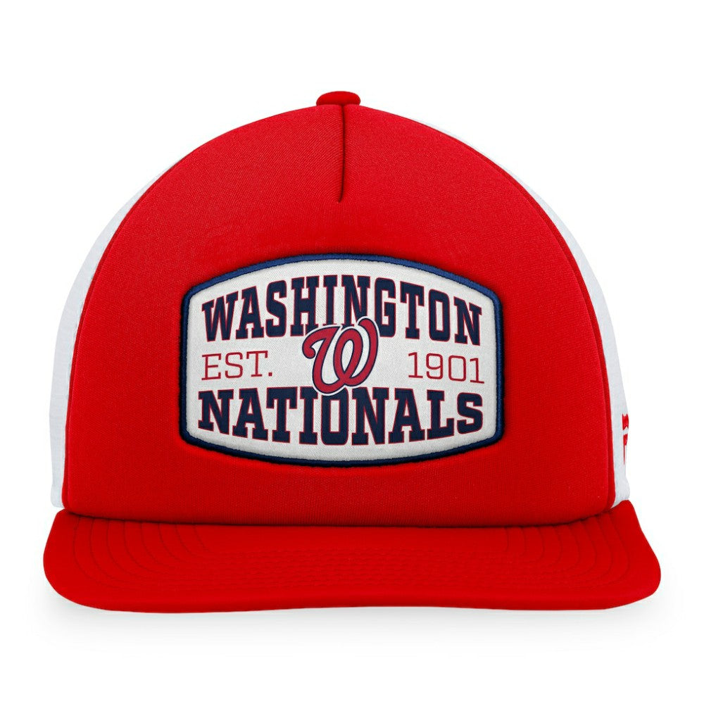 Washington Nationals Fanatics Foam Front Patch Trucker Snapback Hat Sale