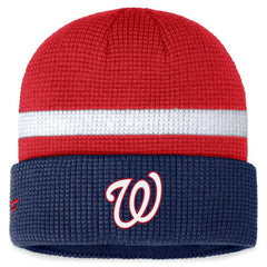 Washington Nationals Fanatics Waffle Cuffed Knit Hat Sale