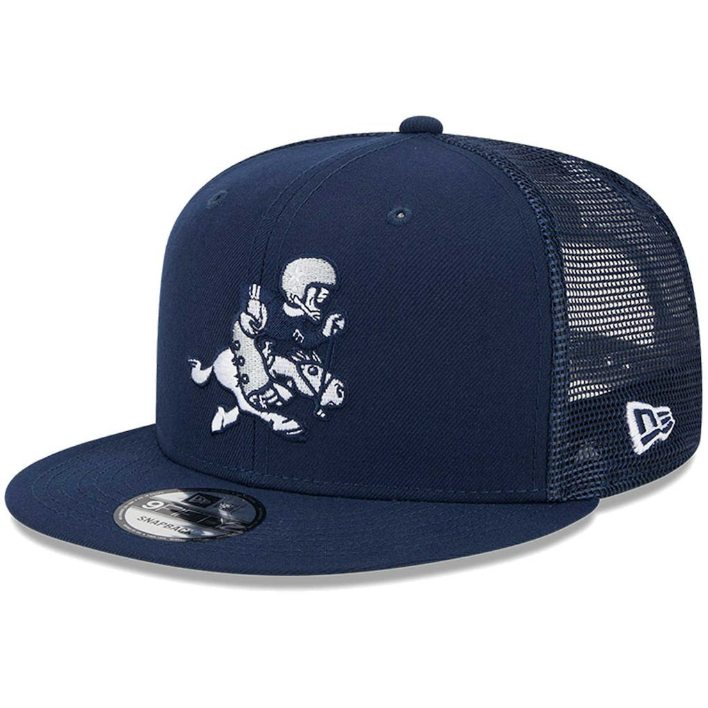 Dallas Cowboys New Era Retro Joe Main Trucker 9FIFTY Snapback Hat - Navy - NFL