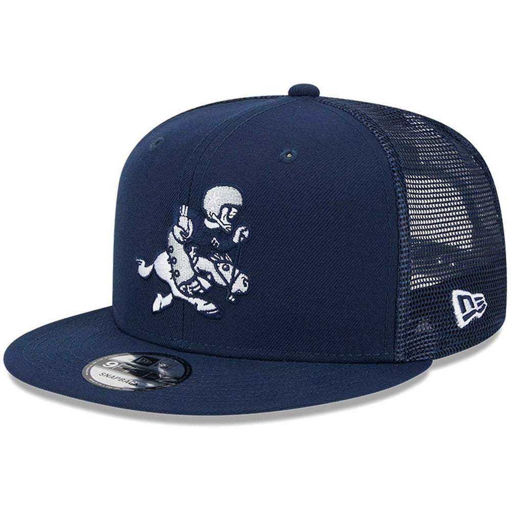 Dallas Cowboys New Era Retro Joe Main Trucker 9FIFTY Snapback Hat - Navy - NFL