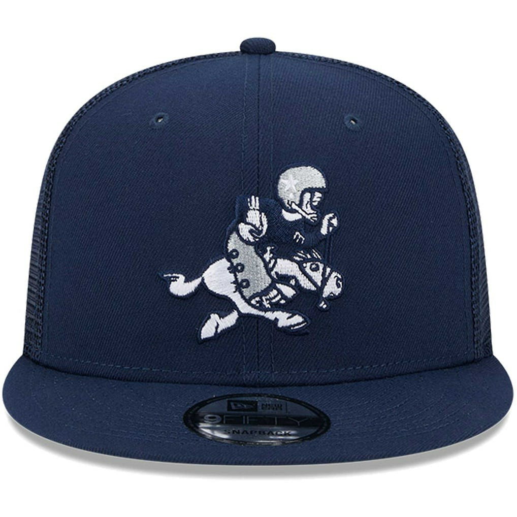 Dallas Cowboys New Era Retro Joe Main Trucker 9FIFTY Snapback Hat - Navy - NFL