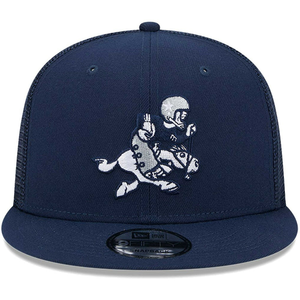 Dallas Cowboys New Era Retro Joe Main Trucker 9FIFTY Snapback Hat - Navy - NFL