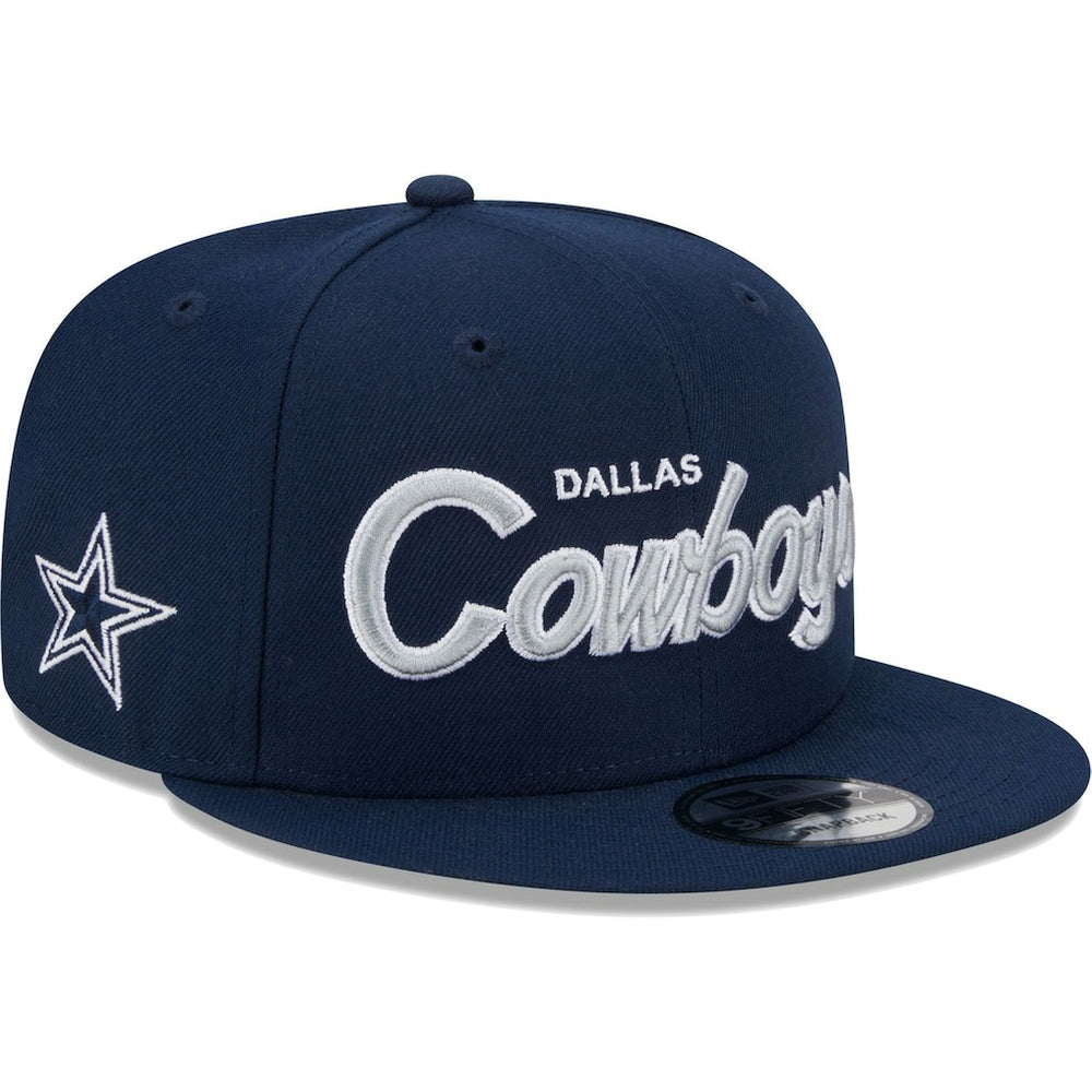 Dallas Cowboys New Era Main Script 9FIFTY Snapback Hat - Navy - NFL