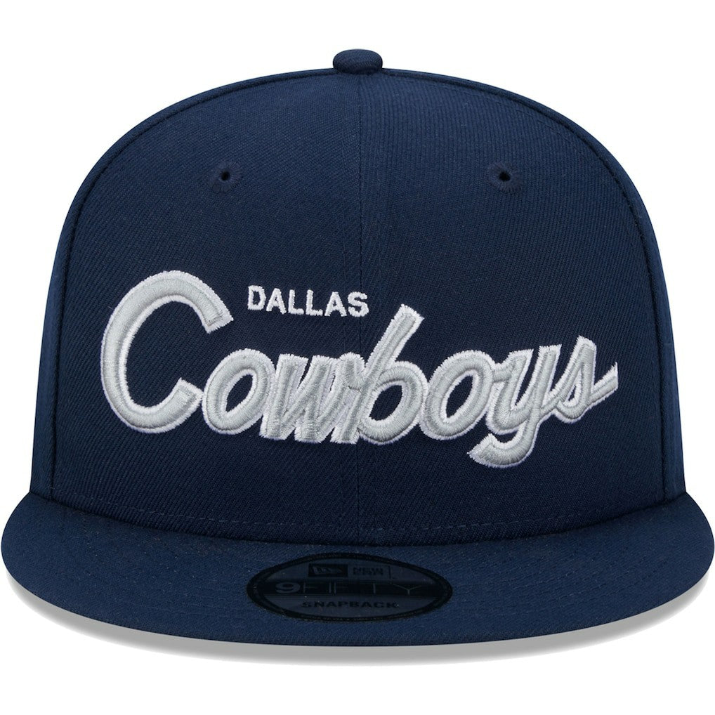 Dallas Cowboys New Era Main Script 9FIFTY Snapback Hat - Navy - NFL
