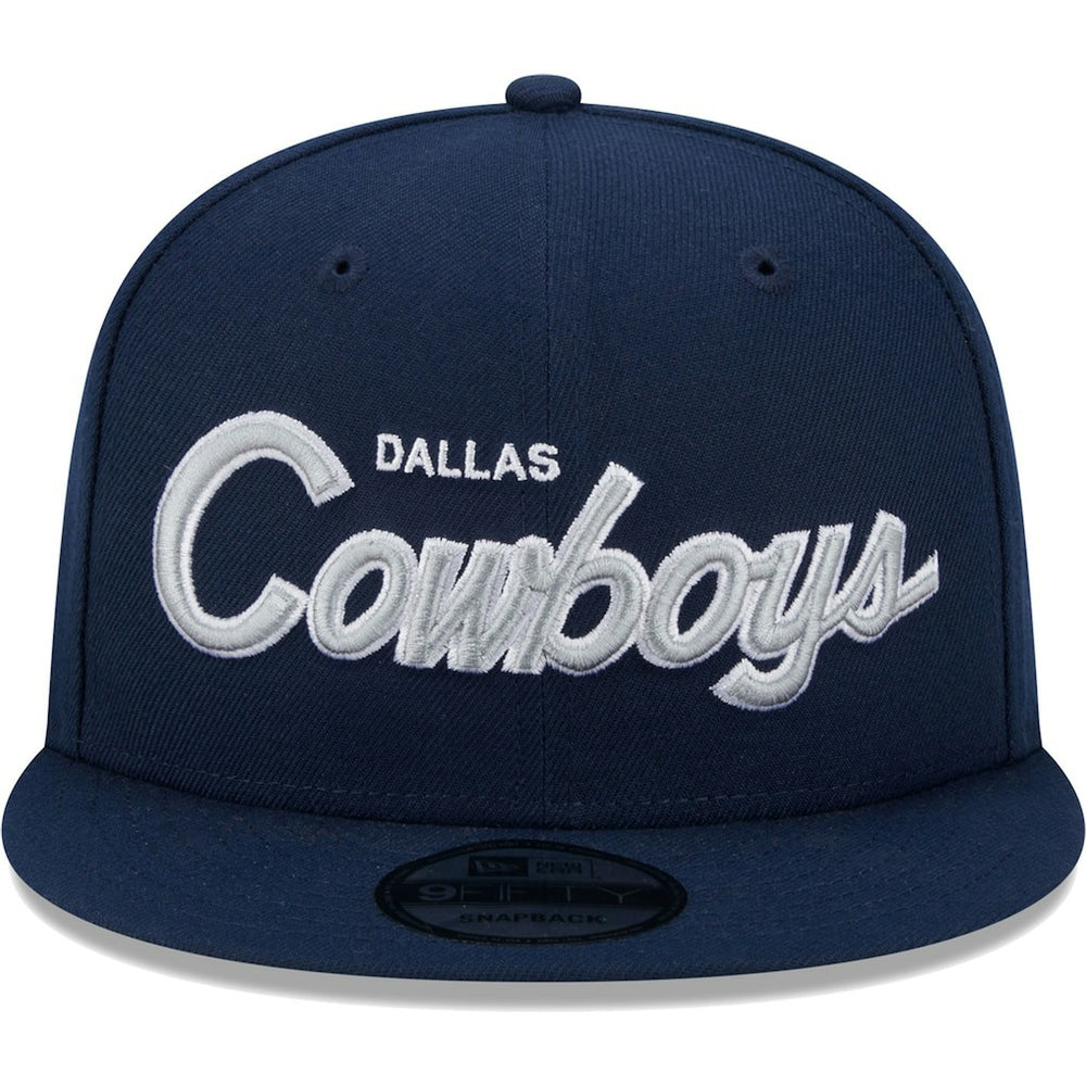 Dallas Cowboys New Era Main Script 9FIFTY Snapback Hat - Navy - NFL