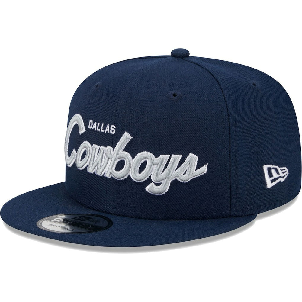Dallas Cowboys New Era Main Script 9FIFTY Snapback Hat - Navy - NFL