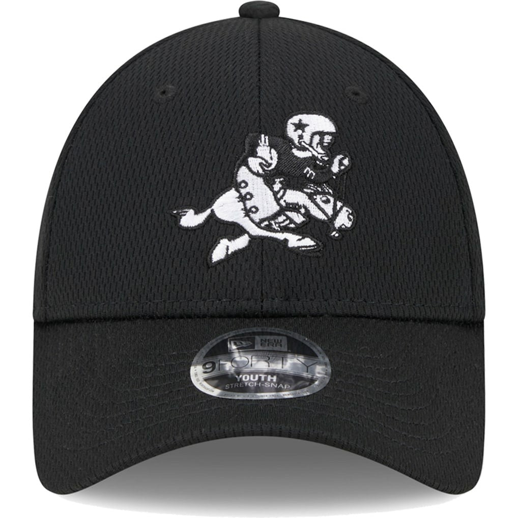 Dallas Cowboys New Era Youth Retro Joe Main B-Dub 9FORTY Adjustable Hat - Black - NFL