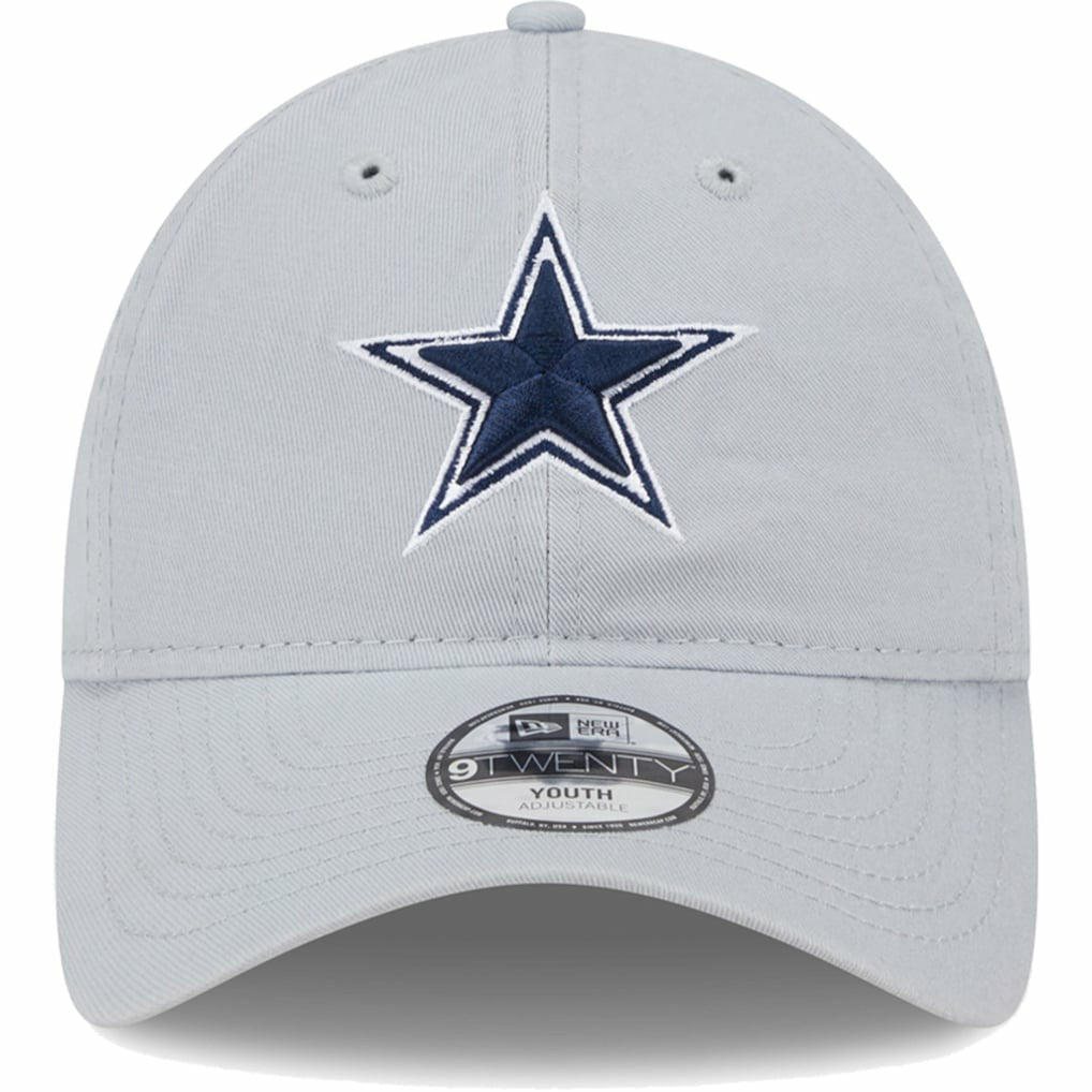Dallas Cowboys New Era Youth Main Core Classic 2.0 9TWENTY Adjustable Hat - Gray - NFL