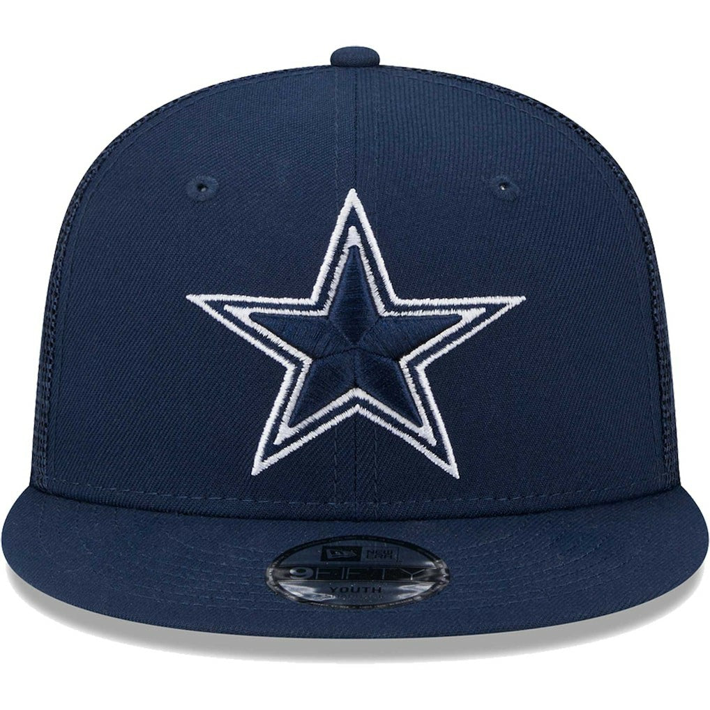 Dallas Cowboys New Era Youth Main Trucker 9FIFTY Snapback Hat - Navy - NFL
