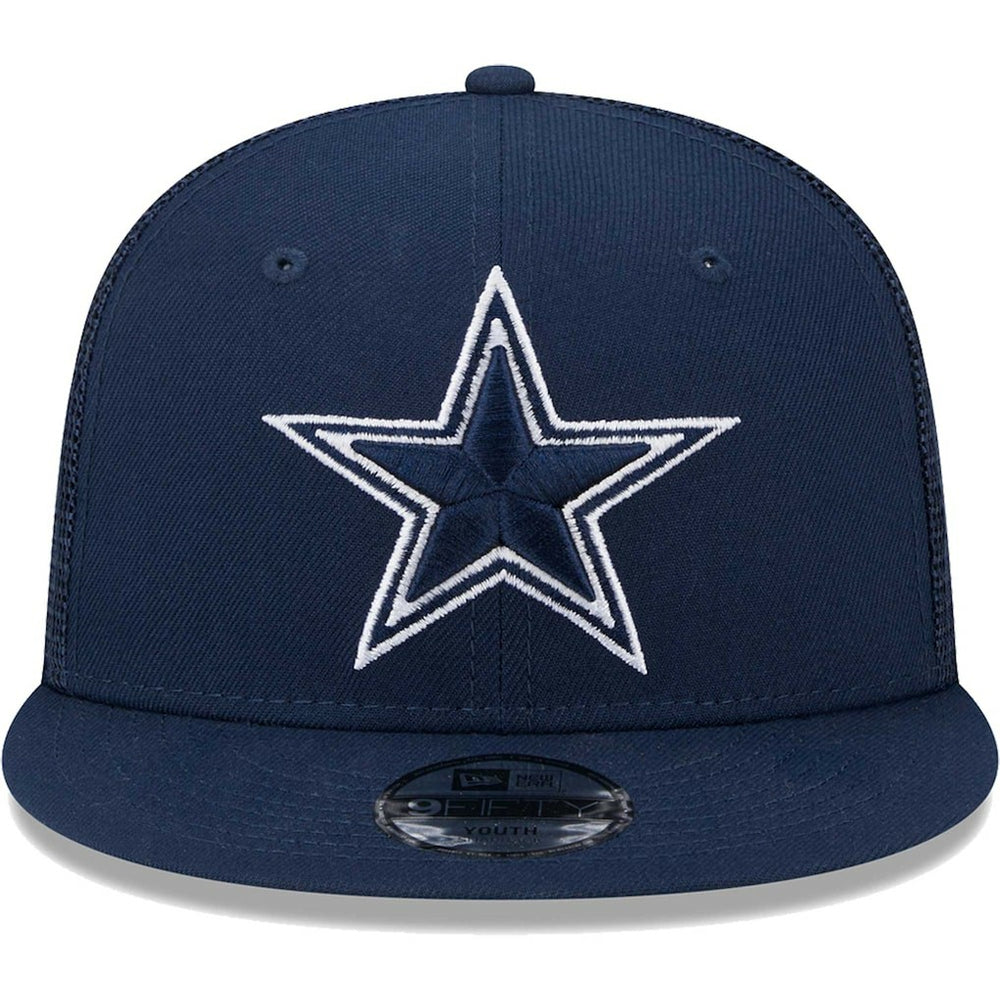 Dallas Cowboys New Era Youth Main Trucker 9FIFTY Snapback Hat - Navy - NFL