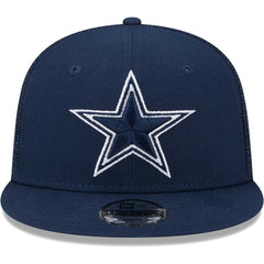 Dallas Cowboys New Era Youth Main Trucker 9FIFTY Snapback Hat - Navy - NFL