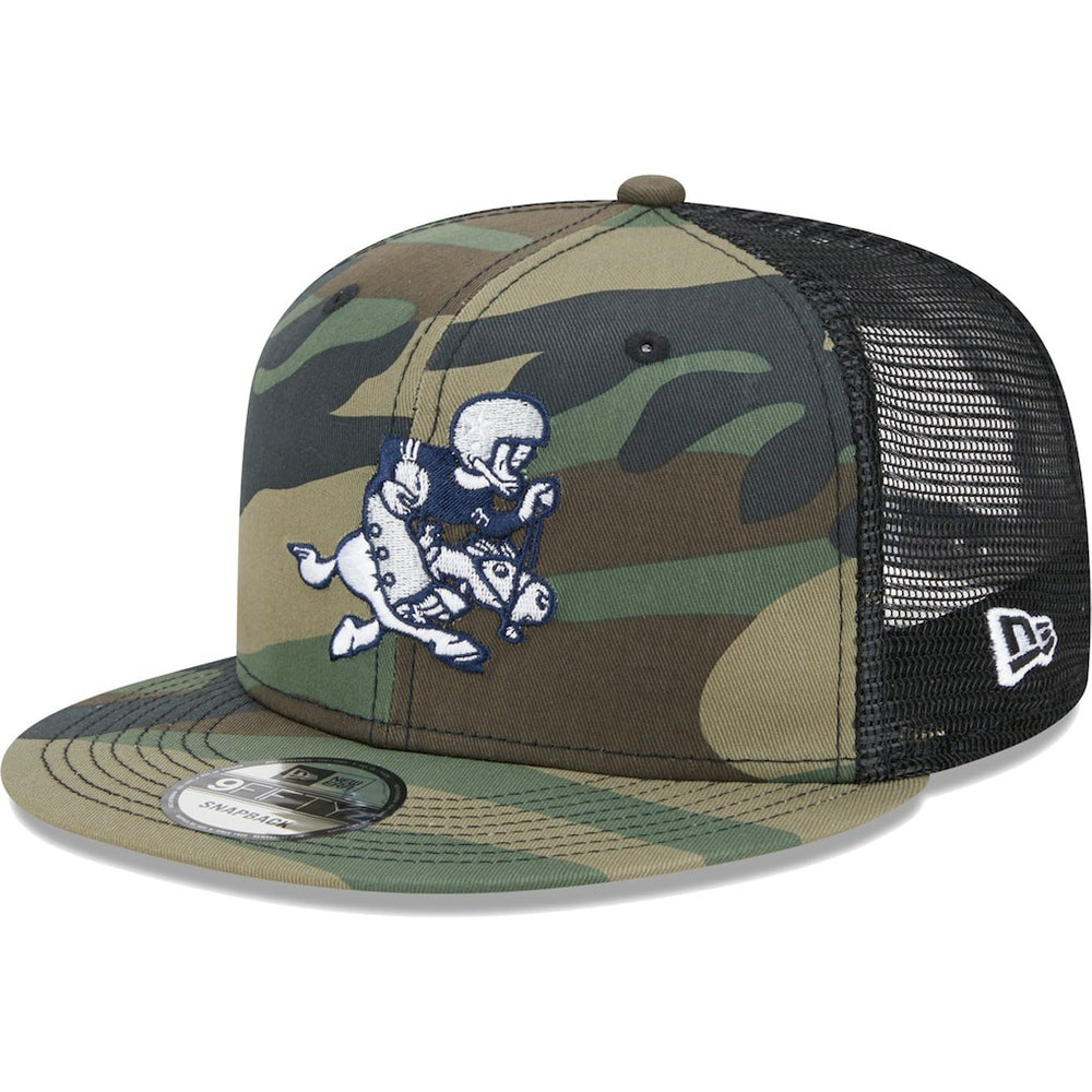 Dallas Cowboys New Era Retro Joe Main Trucker 9FIFTY Snapback Hat - Camo - NFL