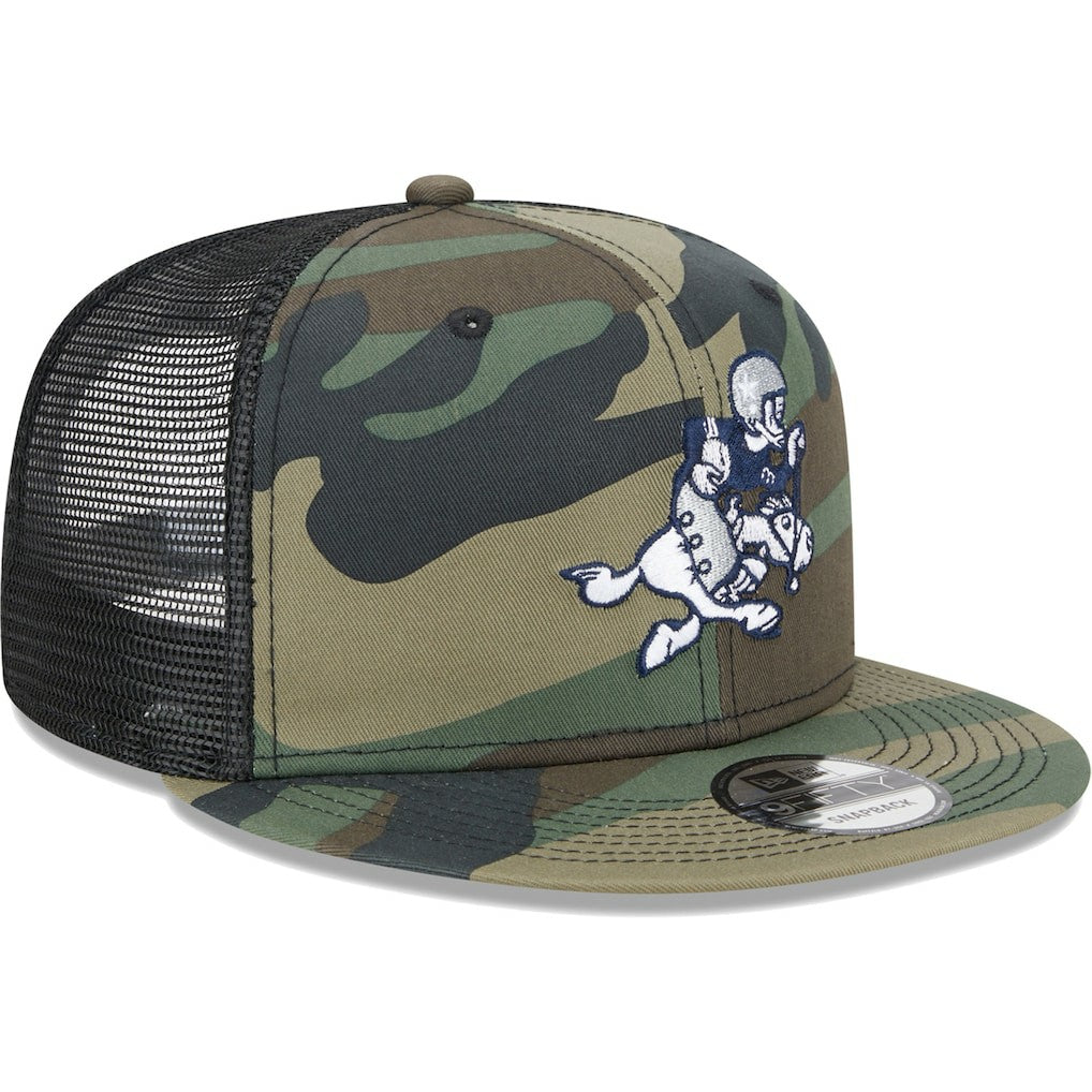 Dallas Cowboys New Era Retro Joe Main Trucker 9FIFTY Snapback Hat - Camo - NFL
