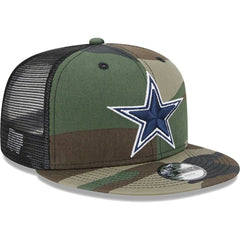 Dallas Cowboys New Era Youth Main Trucker 9FIFTY Snapback Hat - Camo - NFL