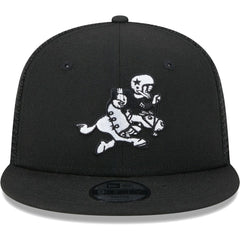 Dallas Cowboys New Era Youth Retro Joe Main B-Dub 9FIFTY Trucker Adjustable Hat - Black - NFL