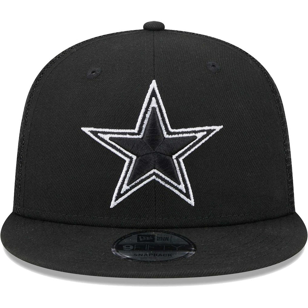 Dallas Cowboys New Era Main Trucker 9FIFTY Snapback Hat - Black - NFL