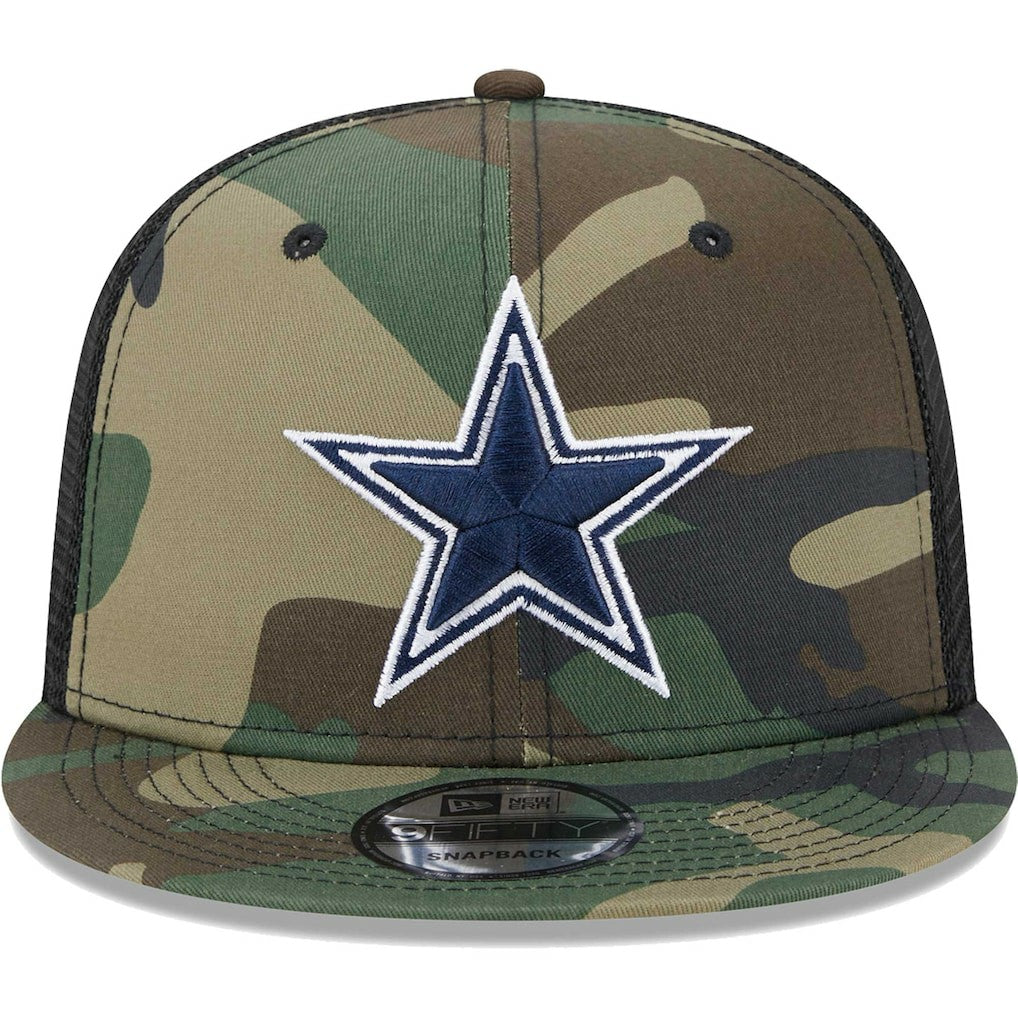 Dallas Cowboys New Era Main Trucker 9FIFTY Snapback Hat - Camo - NFL