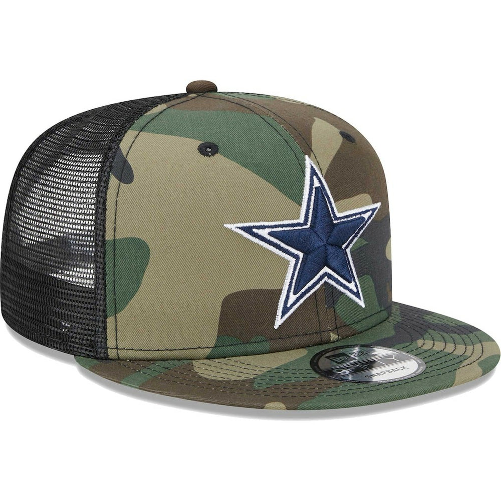 Dallas Cowboys New Era Main Trucker 9FIFTY Snapback Hat - Camo - NFL
