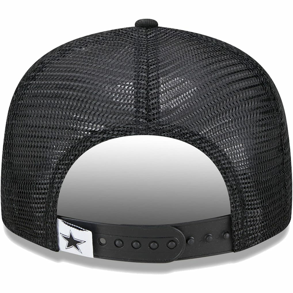Dallas Cowboys New Era Youth Main B-Dub 9FIFTY Trucker Adjustable Hat - Black - NFL