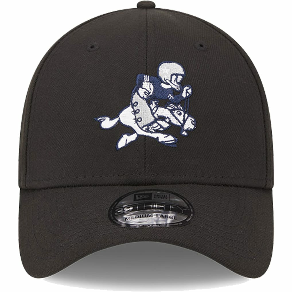 Dallas Cowboys New Era Retro Joe Main 39THIRTY Flex Hat - Black - NFL