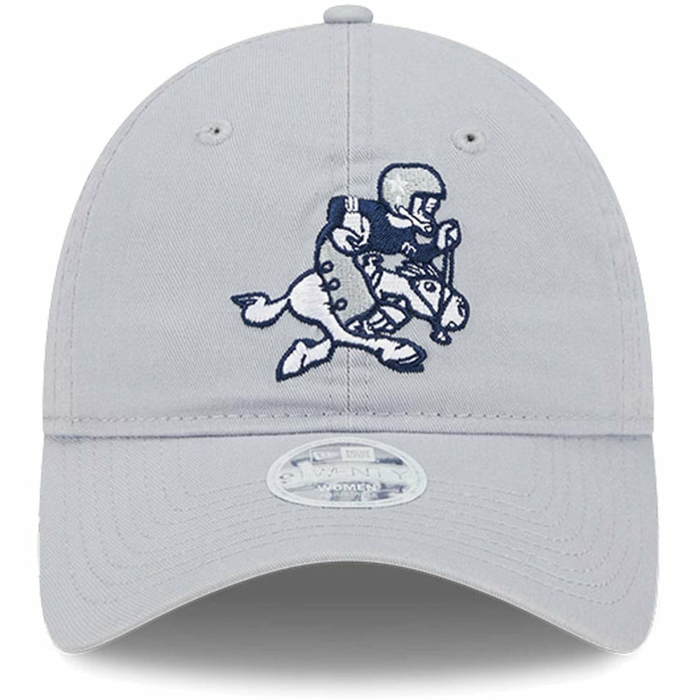 Dallas Cowboys New Era Women's Throwback Main Core Classic 2.0 9TWENTY Adjustable Hat - Gray - NFL