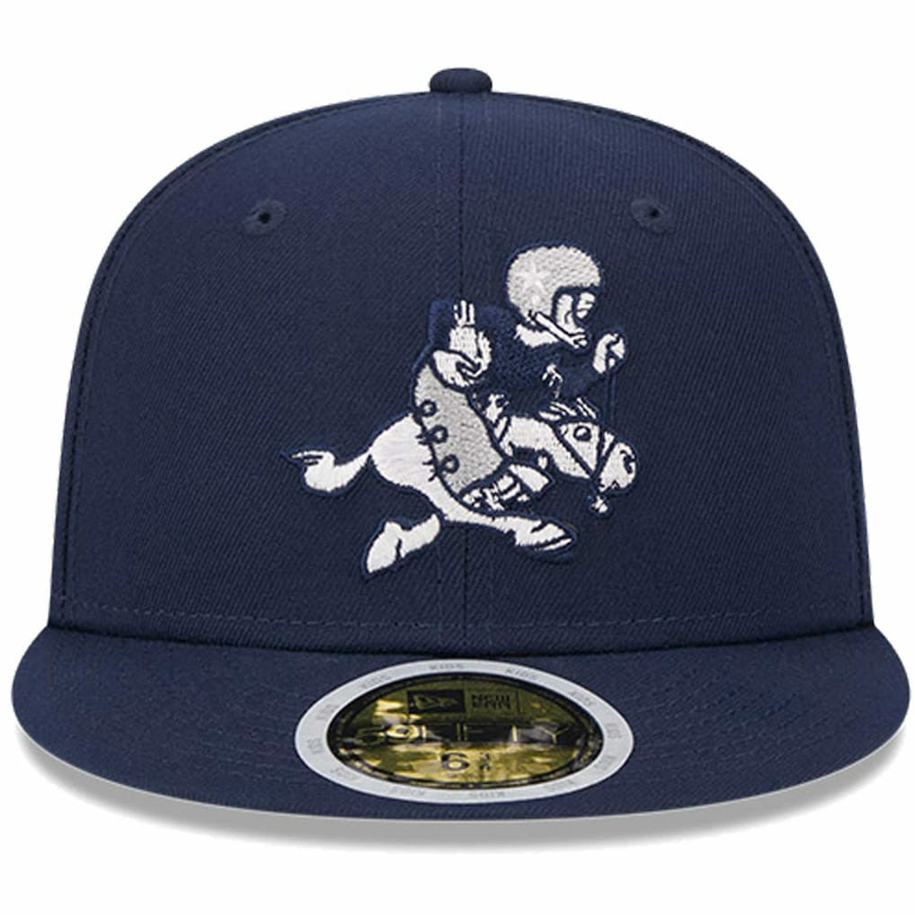 Dallas Cowboys New Era Youth 1966-69 Gridiron Classics Retro Joe Throwback Logo Main 59FIFTY Fitted Hat - Navy - NFL