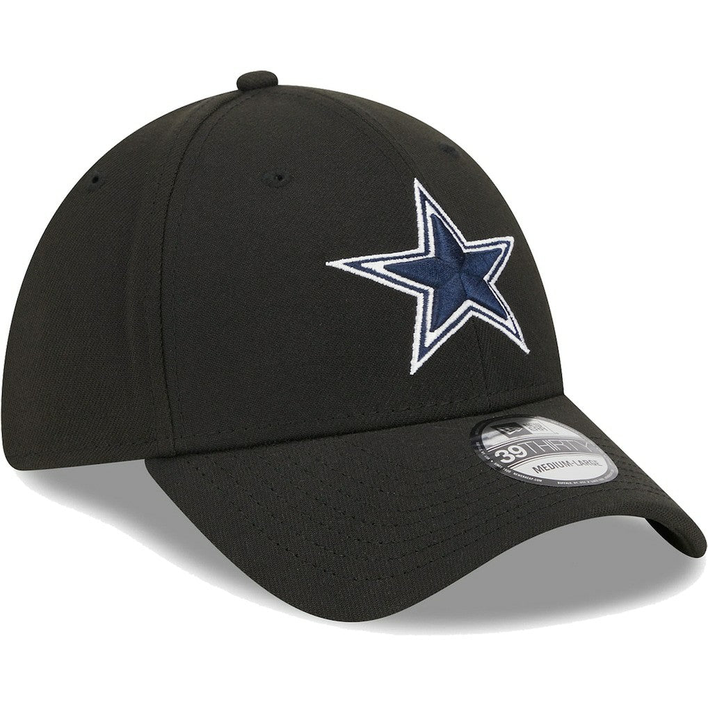 Dallas Cowboys New Era Main 39THIRTY Flex Hat - Black - NFL