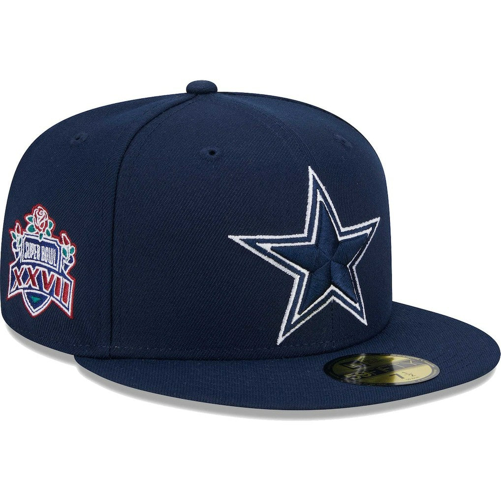Dallas Cowboys New Era Main Patch 59FIFTY Fitted Hat - Navy - NFL