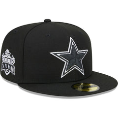Dallas Cowboys New Era Main Patch 59FIFTY Fitted Hat - Black - NFL