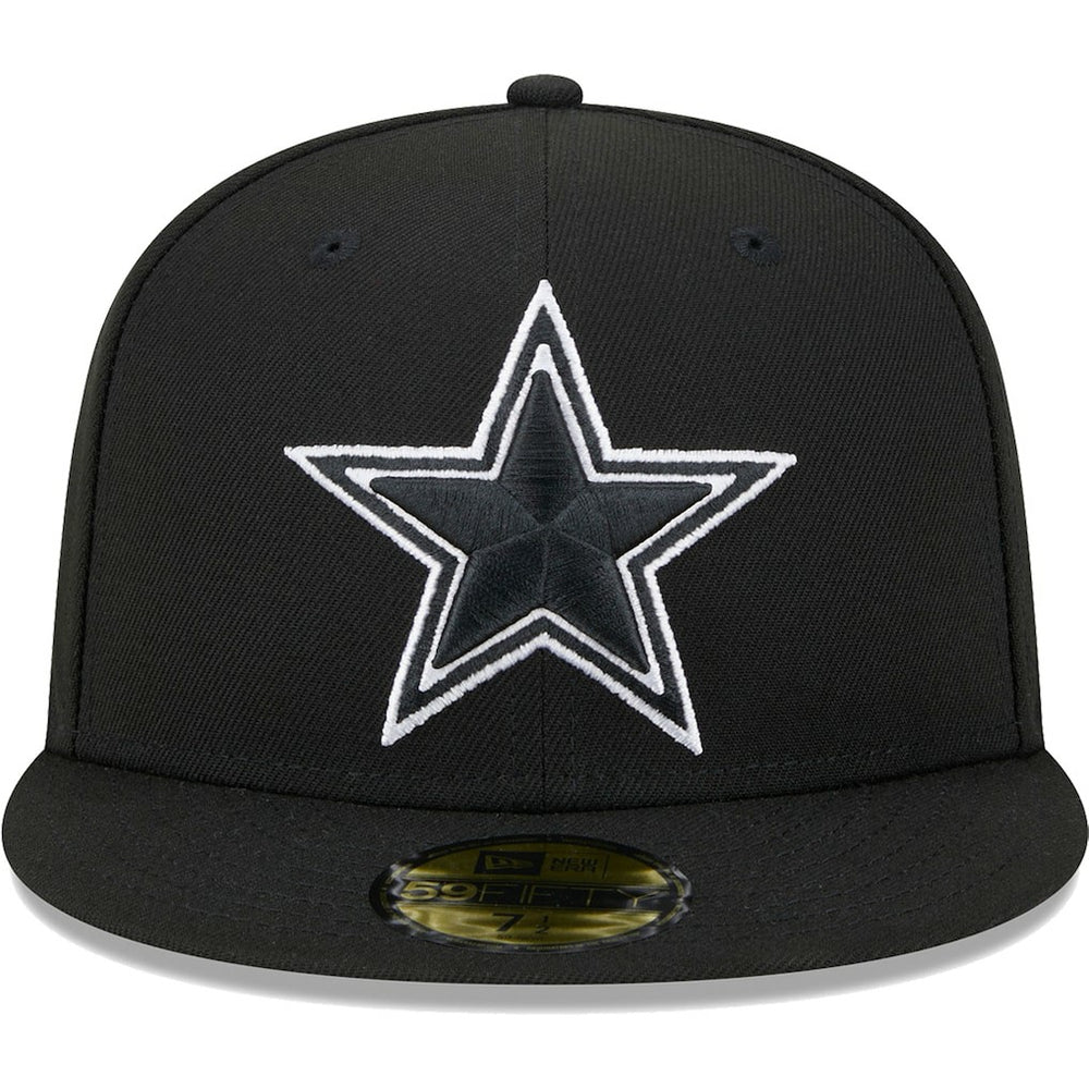 Dallas Cowboys New Era Main Patch 59FIFTY Fitted Hat - Black - NFL