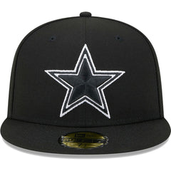Dallas Cowboys New Era Main Patch 59FIFTY Fitted Hat - Black - NFL