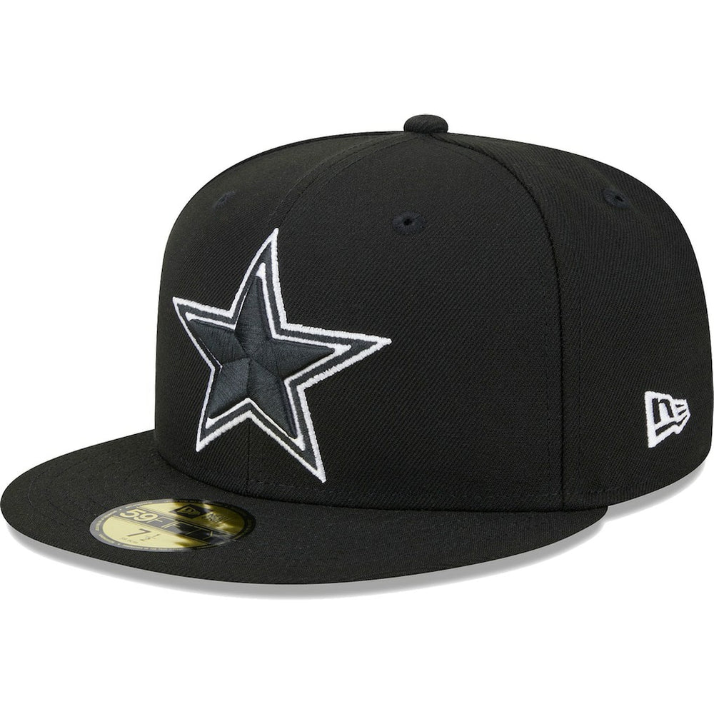 Dallas Cowboys New Era Main Patch 59FIFTY Fitted Hat - Black - NFL