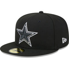 Dallas Cowboys New Era Main Patch 59FIFTY Fitted Hat - Black - NFL
