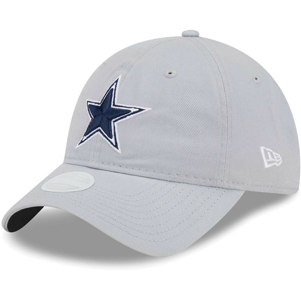 Dallas Cowboys New Era Women's Main Core Classic 2.0 9TWENTY Adjustable Hat - Gray - NFL