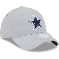 Dallas Cowboys New Era Women's Main Core Classic 2.0 9TWENTY Adjustable Hat - Gray - NFL