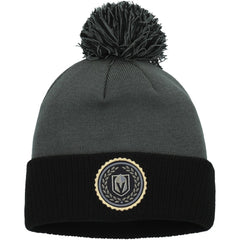 Vegas Golden Knights adidas Women's Laurel Cuffed Knit Hat with Pom - Gray | Adidas online