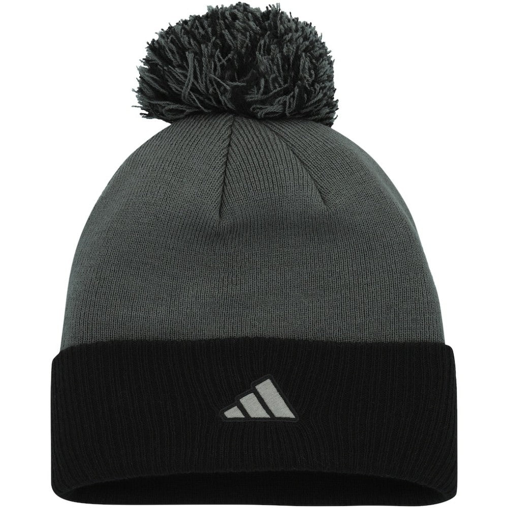 Vegas Golden Knights adidas Women's Laurel Cuffed Knit Hat with Pom - Gray | Adidas online