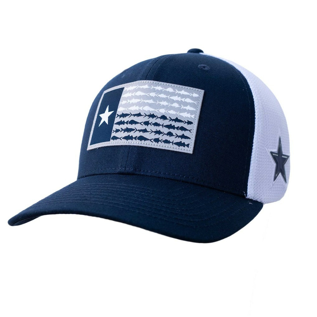 Dallas Cowboys Fish Flag Texas Flex Hat - Navy - Columbia