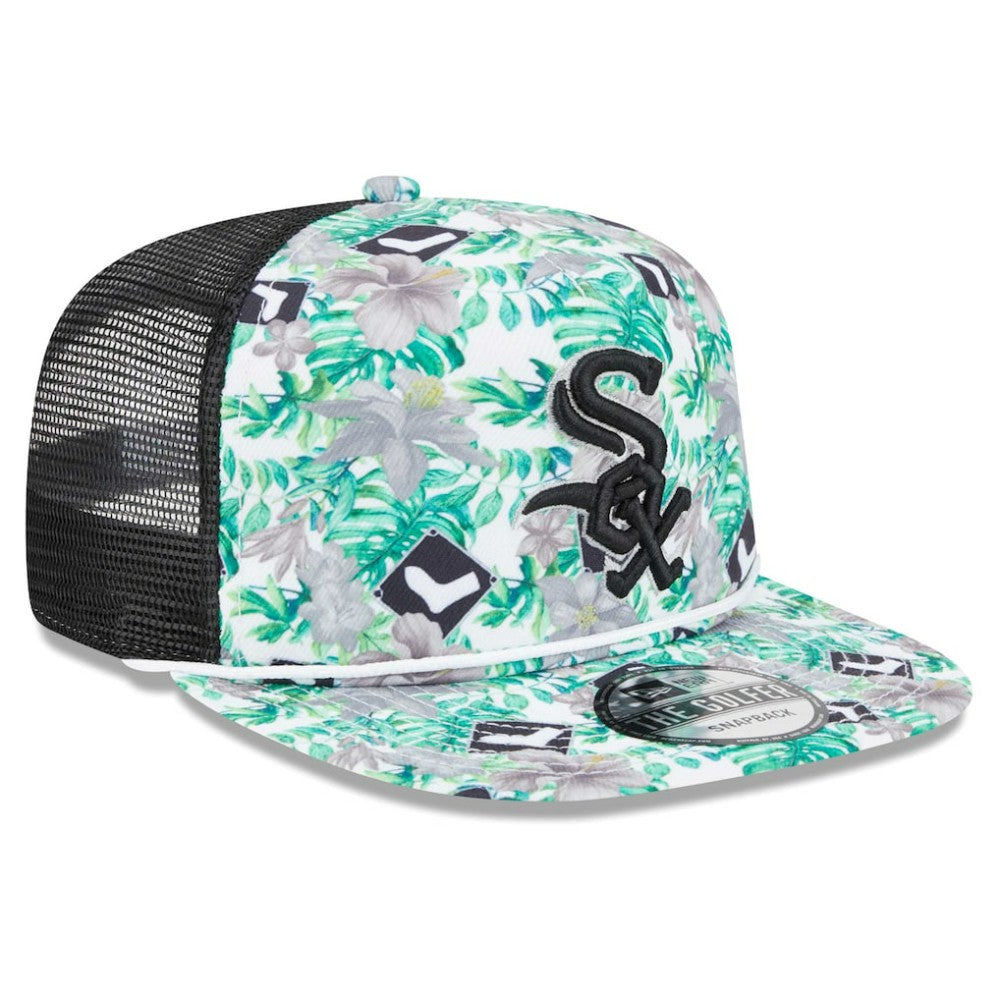 Chicago White Sox New Era Tropic Floral Golfer Lightly Structured Snapback Hat Sale
