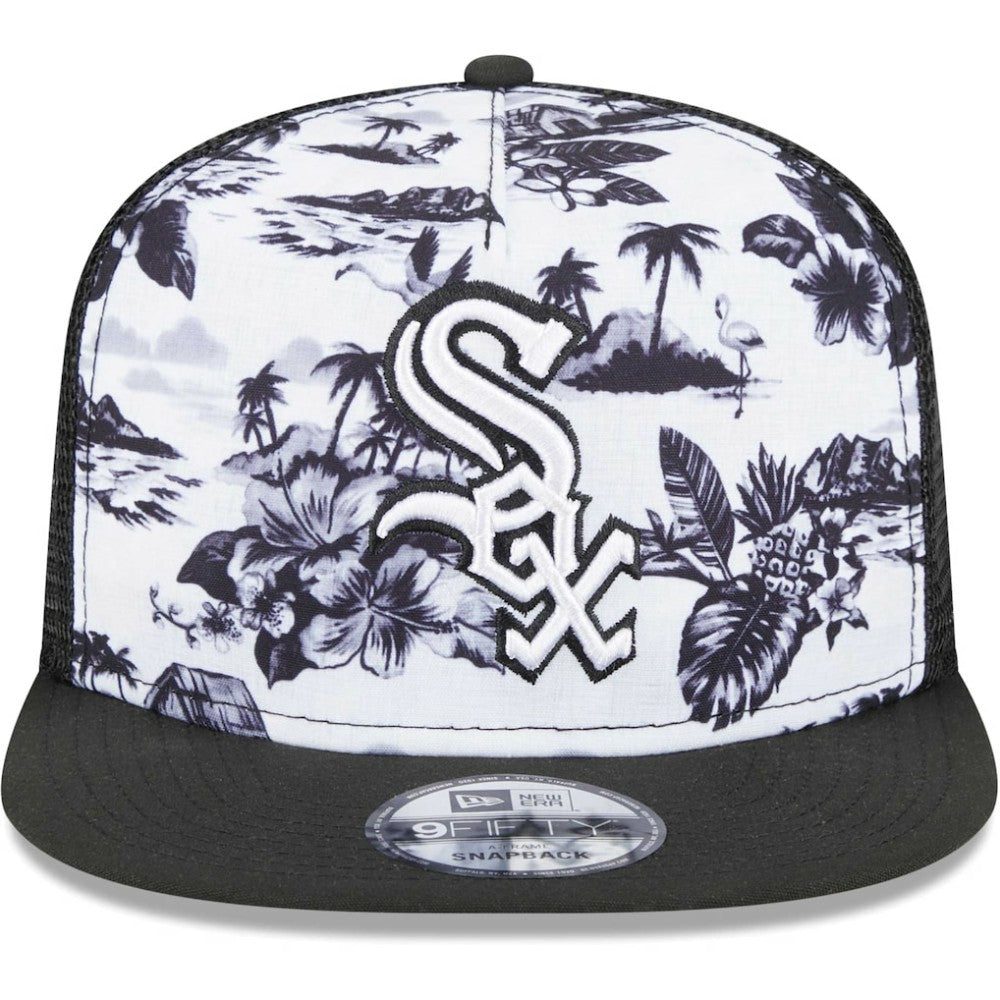 Chicago White Sox New Era Vacay 2.0 A-Frame Trucker 9FIFTY Snapback Hat Discount