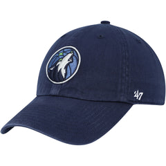 47 brand Minnesota Timberwolves '47 Core Logo Clean Up Adjustable Hat Navy
