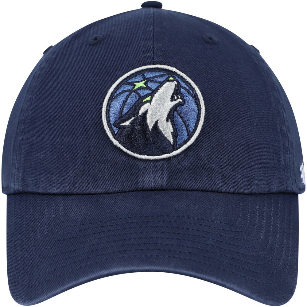 47 brand Minnesota Timberwolves '47 Core Logo Clean Up Adjustable Hat Navy