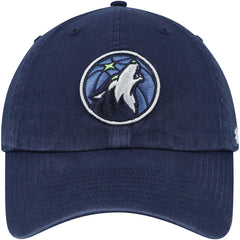 47 brand Minnesota Timberwolves '47 Core Logo Clean Up Adjustable Hat Navy
